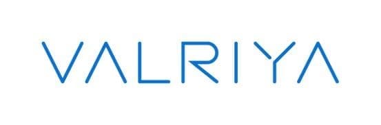 A blue and white logo of lri