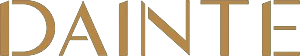Close-up of a gold and gray letter design.