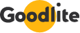 Goodlife logo with stylized text in orange and gray.