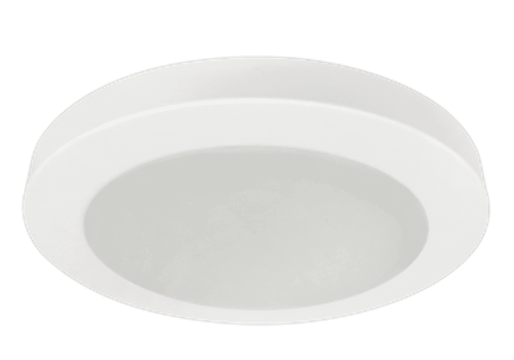 A modern white LED ceiling light fixture.