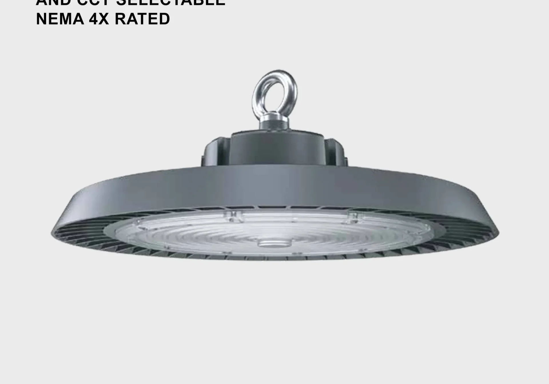 Industrial LED high bay light with adjustable wattage and AC options for Nexus X7 Metal.